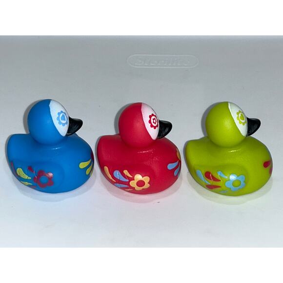 Set of 3 New Halloween Rubber Duckies Duck 2” Jeep Day of the Dead - Picture 4 of 4